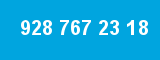928 767 23 18 928 767 23 18